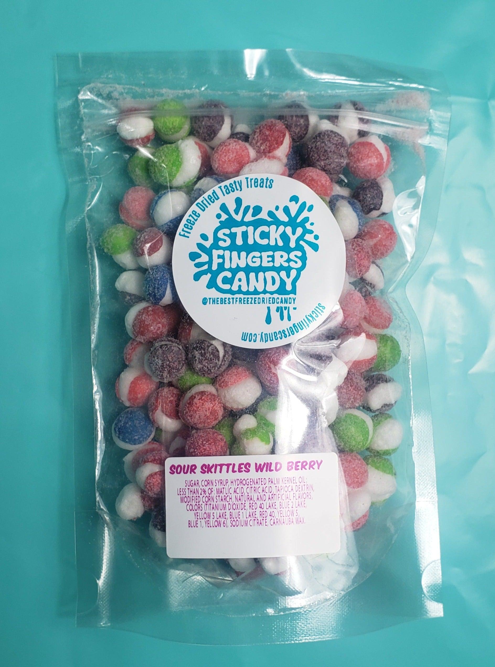 Sour Wild Berry Freeze Dried Skittles - Sticky Fingers Candy - Freeze Dried Tasty Treats